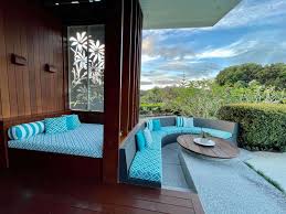 The canopy provides shade from the sun. Day Bed Gold Coast Foam World
