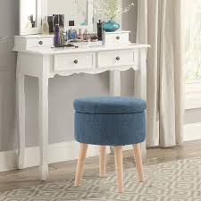B fsobeiialeo folding storage ottoman, faux leather footrest seat coffee table toy chest kids, brown 11.8x11.8x11.8. Buy Maison Arts Round Storage Ottoman Vanity Stool Foot Stool Seat Dressing Chair Footrest Side Table Tufted Ottoman Coffee Table For Living Room Bedroom Blue Online In Turkey B08dkxp9j3