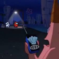 Wee Woo Sponge Spongebob Amongus Patrick Patrickstar Meme Funny Imposter Blue Red Space Vent Weew Very Funny Memes Wholesome Memes Memes