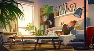 Bedroom cartoon living room animation, room transparent background png clipart. Pin By æ²ˆç™½å¤œ On å®¤å†… Living Room Background Environment Concept Art Art