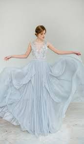Lipsy blue embellished halter maxi dress. Dusty Blue Wedding Dress With A Tulle Skirt And A Lace Embellished Top With An Ill Vestidos De Casamento Cinza Vestido Azul De Casamento Vestido De Noiva Renda