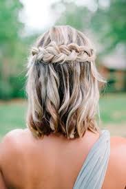 These life savior lovely short wedding hairstyles, will be great ideas for you. Charming Braided Hairstyles For Short Hair See More Http Lovehairstyles Com Braided Hairstyles For Short Hair Styles Hair Styles Unique Wedding Hairstyles