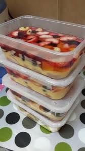 Resepi Puding Trifle Mudah Dan Sedap Serta Less Sugar Makanan Manis Makanan Puding