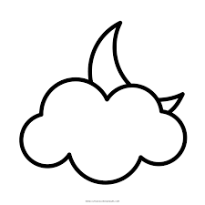 Uppercase letter n coloring page. Cloudy Night Coloring Page Ultra Coloring Pages