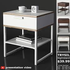 I thought for the price, the quality was decent, but time will tell if it will withstand day to day use. Ikea Trysil Nightstand 3d Model Cgtrader