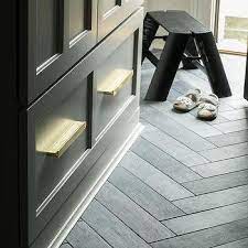 It is a 5×20 ceramic tile (from centura tile, for the local folks) in dark grey. Black Slate Herringbone Kitchen Floor Tiles Design Ideas