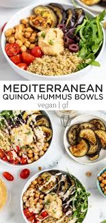 Mediterranean Quinoa Bowls Easy Meal Prep Recipe Recipe Vegetarian Recipes Healthy Vegetarian Meal Prep Healthy Vegetarian Dinner