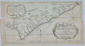 1747 map of west africa pictures Africa 1747 Ghana Accra Guinea Original West Coast Copper Engraving Map Bellin Ebay