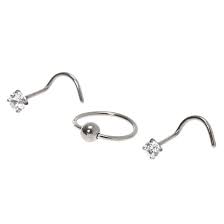 No offense to the staff at claire's. Titanium 20g Nose Studs 3 Pack Claire S