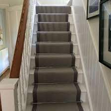 Without any carpeting, the treads can also. Pennells Carpets Grey Stair Runner With Chrome Bars Carpet Stairs Staircase Decor House Styles
