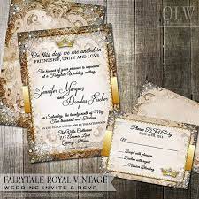 Fairytale Wedding Invitation Once Apon A Time Oranate Invite Etsy Fairytale Wedding Invitations Royal Wedding Invitation Wedding Invitation Cards