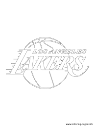 Use it in your personal projects or share it as a cool sticker on tumblr, whatsapp, facebook messenger, wechat, twitter or in other messaging apps. Los Angeles Lakers Logo Nba Sport Coloring Pages Printable