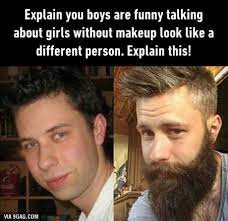 Beard Is The New Power Of Make Up Funny Beard Quotes Funny Beard Humor Funny Memes