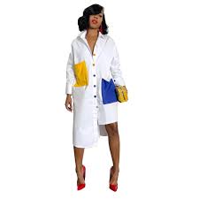 Autumn Long Sleeve White Shirt Dress Women Turn Down Collar Button Up Blouse Dress Oversized Midi Shirt Dress With Pockets Dresses Aliexpress Shop 56 top white button up shirt dress and earn cash back all in one place. autumn long sleeve white shirt dress women turn down collar button up blouse dress oversized midi shirt dress with pockets