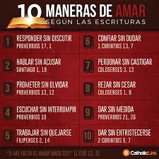 Infografia 10 Maneras De Amar Segun La Biblia Biblia Biblia Cristiana Escrituras De La Biblia