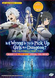 Is it wrong to try to pick up girls in a dungeon?: Dvd Anime Is It Wrong To Try To Pick Up Girls In A Dungeon Sea 1 2 English Dub 24 99 Picclick