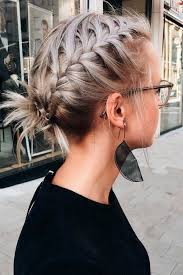 27 Terrific Shoulder Length Hairstyles To Make Your Look Special Braided Updo For Short Hair Short Hair Updo Easy Summer Hairstyles