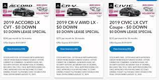 Lease car nj 0 down. 2019 Honda 0 Down Lease Special In Virginia Ad Including Va Sales Tax And Fees Share A Deal Leasehackr Forum