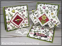 Kb Brutus Monroe Collaboration Upsy Daisy Floral Frenzy Interactive Cards Daisy Cards Tri Fold Cards