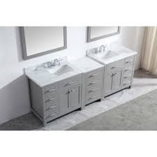 Original amount $1,142.09 save 12%. Caroline Parkway 93 Double Bathroom Vanity Set With 2 Main Cabinets Middle Cabinet In Multiple Finishes With Italian Carrara Marble Or Dazzle White Quartz Top By Virtu Usa Kitchensource Com