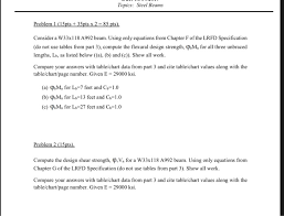 solved topics steel beams problem 1 15pts 35pts x 2