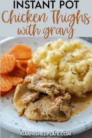 Are You Tired Of Dry Boring Chicken These Instant Pot Chicken Thighs With Gravy Instant Pot Chicken Thighs Recipe Instant Pot Dinner Recipes Pot Recipes Easy