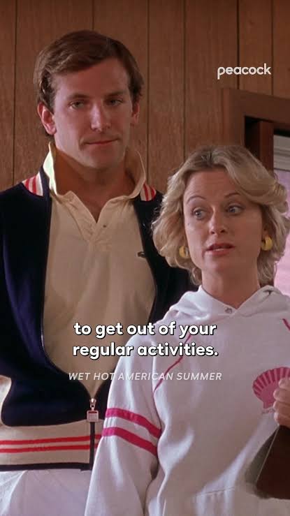 Musical theater was meant to be taken way too seriously 😇  #WetHotAmericanSummer is streaming now on Peacock. #MovieClips #AmyPoehler  #BradleyCooper