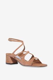 Azilia 45 block heel suede sandals