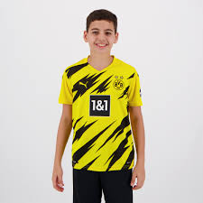 Net als het eerste elftal van borussia dortmund speelt het in de clubkleuren geel en zwart. Puma Borussia Dortmund 2021 Home Teens Jersey Futfanatics
