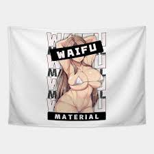Busty Anime Waifu Material Massive Boobs in Swimsuit Bikini 2 - Anime -  Tapestry | TeePublic
