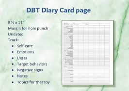 Dbt Diary Card Worksheet Dbt Skills Tracker Printable Etsy In 2021 Dbt Diary Card Dbt Skills Dbt