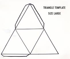 When drawing your own rendition of a since this center line serves as the basis for one of the corners of the pyramid, draw the line according to how large you wish your final pyramid to be. 3d Triangle Template Nutgenerous