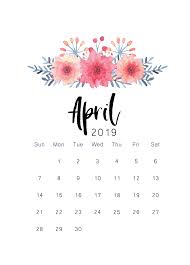 Free 2019 Printable Calendar The Cactus Creative April Calendar Printable Print Calendar Calendar 2019 Printable