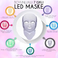 Boyunluklu 7 Isikli Led Maske Puruzsuz Bir Cilde Kavusun Whatsapp Siparis Hatti 05525503442 0850 840 95 63 Led Cil Maskeler