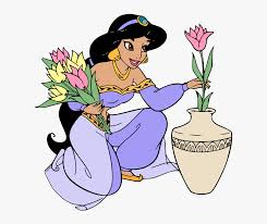 Supercoloring.com is a super fun for all ages: Jasmine Arranging Flowers Princess Jasmine Coloring Pages Hd Png Download Transparent Png Image Pngitem