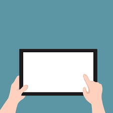 Person Manipulating A Tablet Electronic Device Tv Mobile Laptop Png And Vector With Transparent Background For Free Download Powerpoint Background Design Electronic Invitations Electronics Background