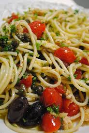 Tuna Pasta With Olives Capers Tomatoes Pasta Recipes Pasta With Olives Tuna Pasta