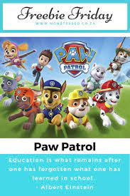L➤ paw patrol printables 3d models ✅. Freebie Friday Paw Patrol Printables Monsters Ed