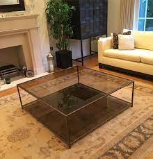The madison occasional table collection by crown mark captures the true sophistication of finely crafted furniture. Madison Square Coffee Table With Smoked Glass As Inspired By Sophie Paterson S Very Popular Choice As Seen In Her Livin Coffee Table Square Table Smoked Glass