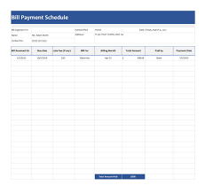 49 Free Payment Schedule Templates Excel Word Á… Templatelab