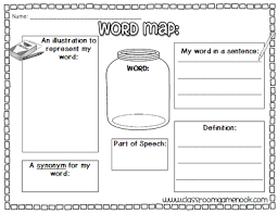 Word Map Vocabulary Practice Classroom Freebies Vocabulary Practice Teaching Vocabulary Word Map