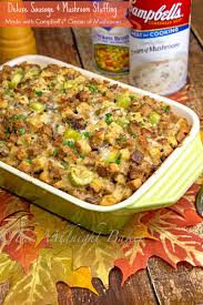 Deluxe Sausage Mushroom Stuffing The Midnight Baker