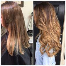 Before And After Balayage Hair Painting And 20 Fusion Extensions For Length And Volume Hair Top Hair Extensions Top Hair Salon
