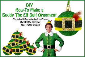 How To Make A Buddy The Elf Belt Ornament Elf Themed Christmas Party Buddy The Elf Elf Movie Party