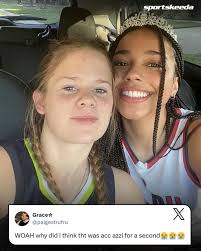 This couple dressed up as Paige Bueckers and Azzi Fudd for Halloween 🎃💙  #AzziFudd #PaigeBueckers #UConn