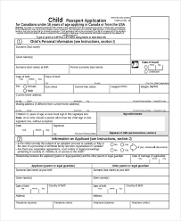 You should complete this form if you're applying for the first time, you're applying for your child who is under age 16, or you don't meet our requirements to renew your passport.; Free 10 Sample Passport Application Forms In Pdf Excel Ms Word