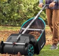 🤯🤯🤯 FORGET RAKING, use the LAWN SWEEPER! Collects leaves ...