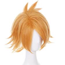 Explore {{searchview.params.phrase}} by color family Anime Cartoon Characters Kaminari Denki Yellow Wig Hair Fans Cosplay Exhibition Buy At A Low Prices On Joom E Commerce Platform