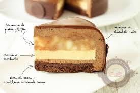 Entremets Chocolat Poire Et Cacahuete Surprises Et Gourmandises Poire Au Chocolat Dessert Gastronomique Gateaux Et Desserts