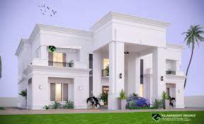 Architectural Design Of A Proposed 5 Bedroom Contemporary Villa Abuja Nigeria Hotel Lobby Design Duplex Design House Styles